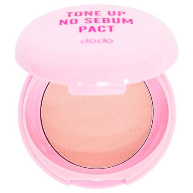 Dodo - Пудра-хайлайтер Tone Up No Sebum Pact 01 Персиково-розовый