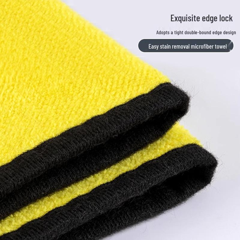 High-Density Coral Water-Absorbent Car Wash Towel – Soft, Thick, Double-Sided, Large Size.