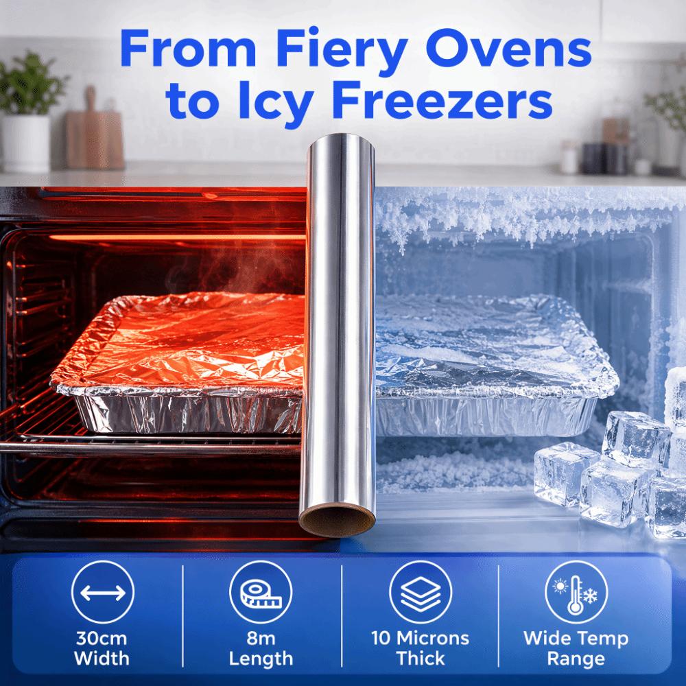 Temperature Resistant Baking Foil Paper Heat Resistant Heavy Duty Foil Roasting Cooking