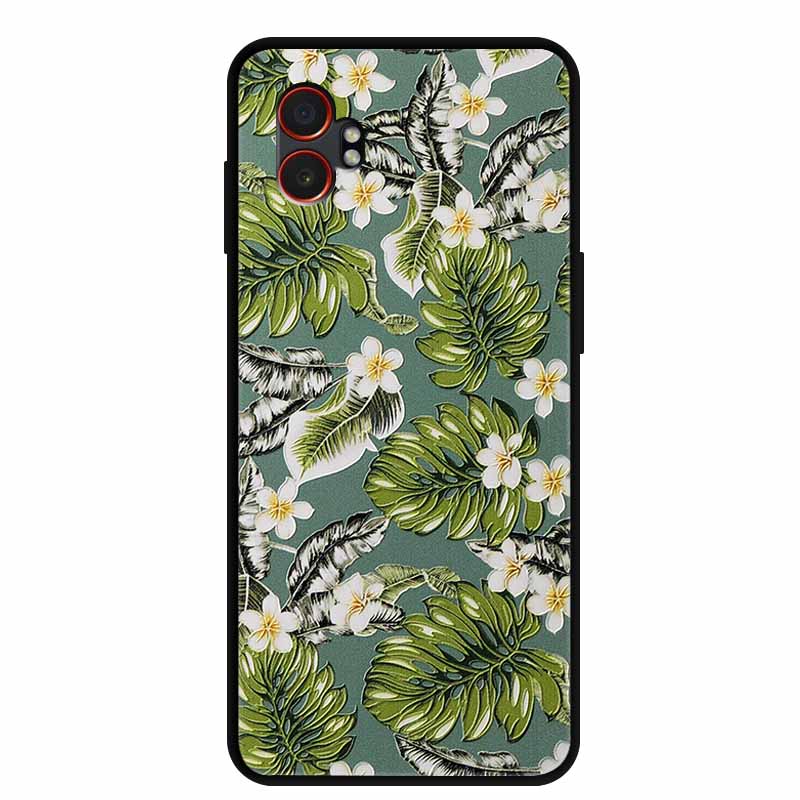 For Samsung XCover7 Pro 3D Case Soft TPUSilicone Bumper Protector Relief Flower Emboss Phone Cover Funda Galaxy XCover 7 Pro