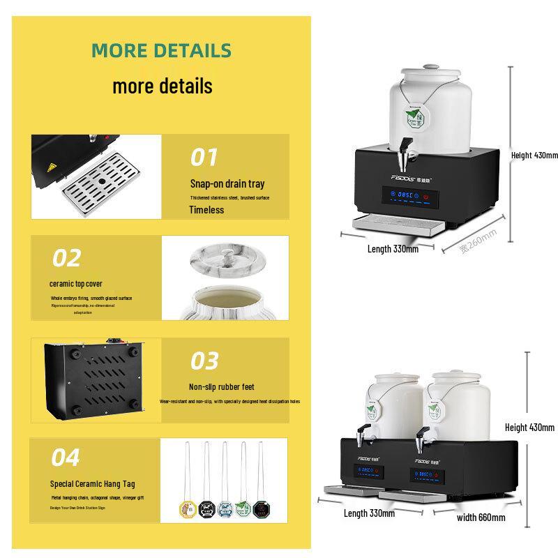 Feidisi 10L Commercial Electric Ceramic Beverage Dispenser