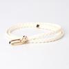 Women Thin Skinny Dress Ladies Dress Cummerbands Braided Belt Pin Buckle Waistband Weave Waist Band
