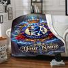 Chelsea Fc Football Player Personalized Text Blanket Gift Customizable Blanket Soft & Cozy Great for Home Decor Couch Bed Seaside