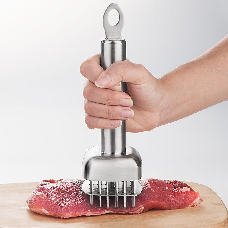 Household Steak Pork Chop Chicken Meat Tenderizer Professional Stainless Steel Pine Meat Needle Kitchen Tools Cooking Accessorie