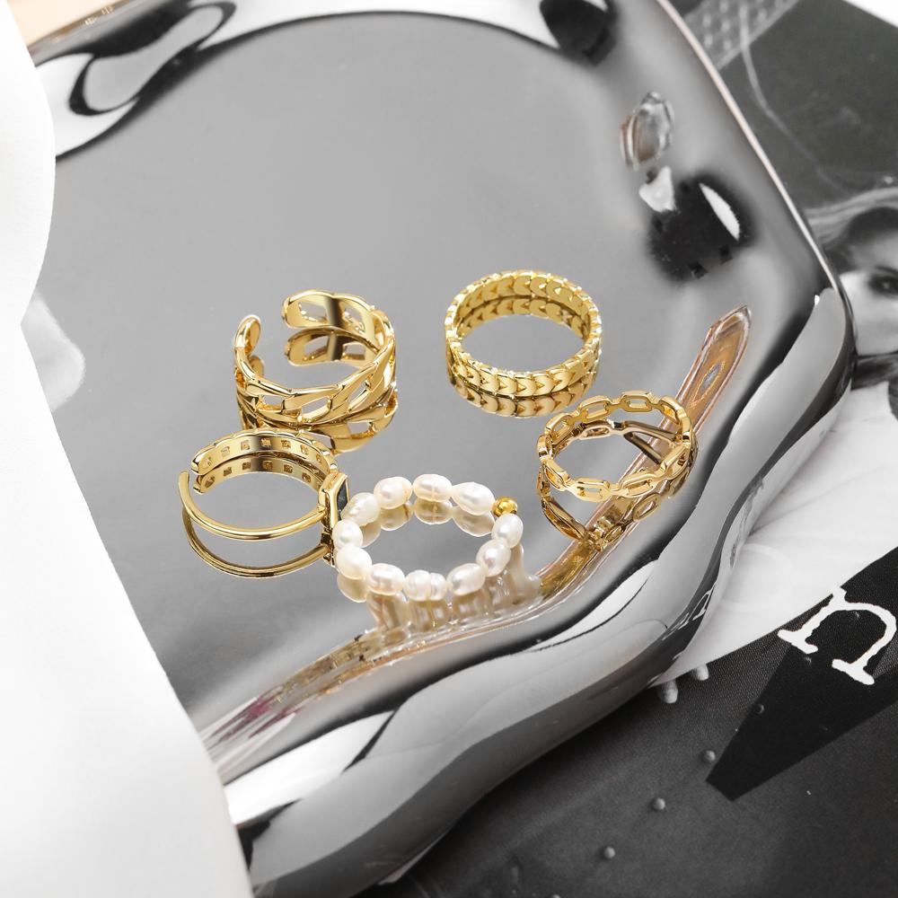 Кольцо женское, кольцо из пяти частей, ювелирные изделия, модное элегантное кольцо, студенческое простое кольцо, изысканные ювелирные изделия