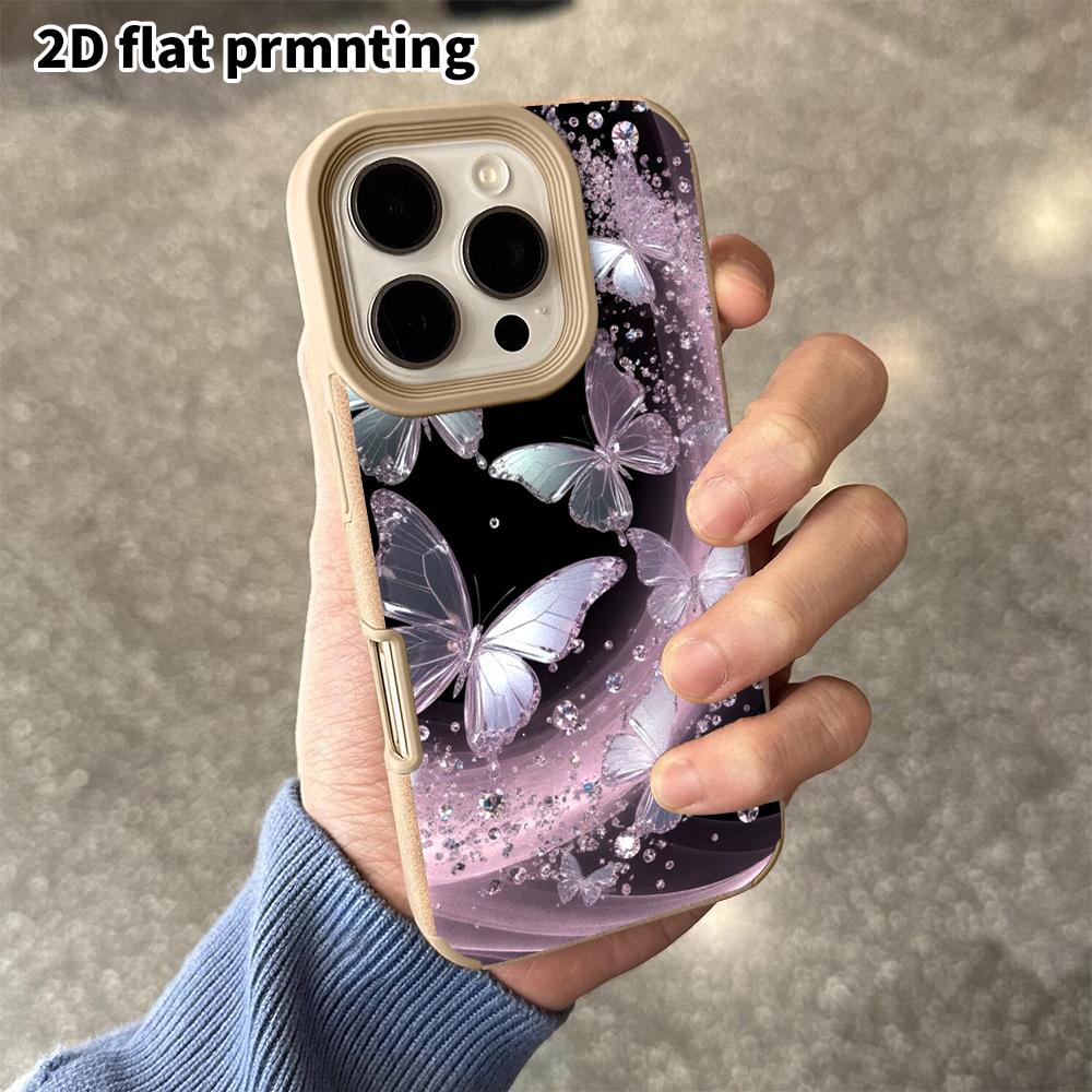Phone Case: 2D flat lambskin suitable for iPhone 18, 17, 16, 15, 14, 13 Pro protective cases, pink teddy bear, Christmas and Halloween gifts