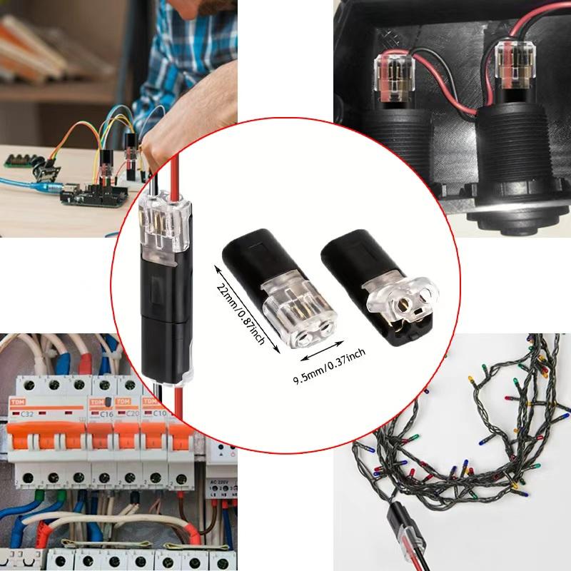 2-контактный водонепроницаемый электрический разъем, автомобильный провод, кабель, автомобильная клеммная колодка, низковольтный инструмент