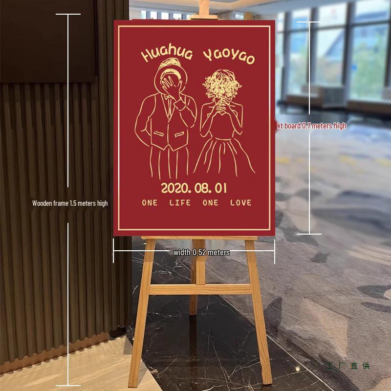 Chinese Wedding Welcome Sign and Direction Board Decoration