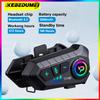 Гарнитура для шлема мотоцикла Kebidumei Handsfree Call 2000mAh Stereo Anti-Intermissions Waterproof Music Player Wireless Earphones