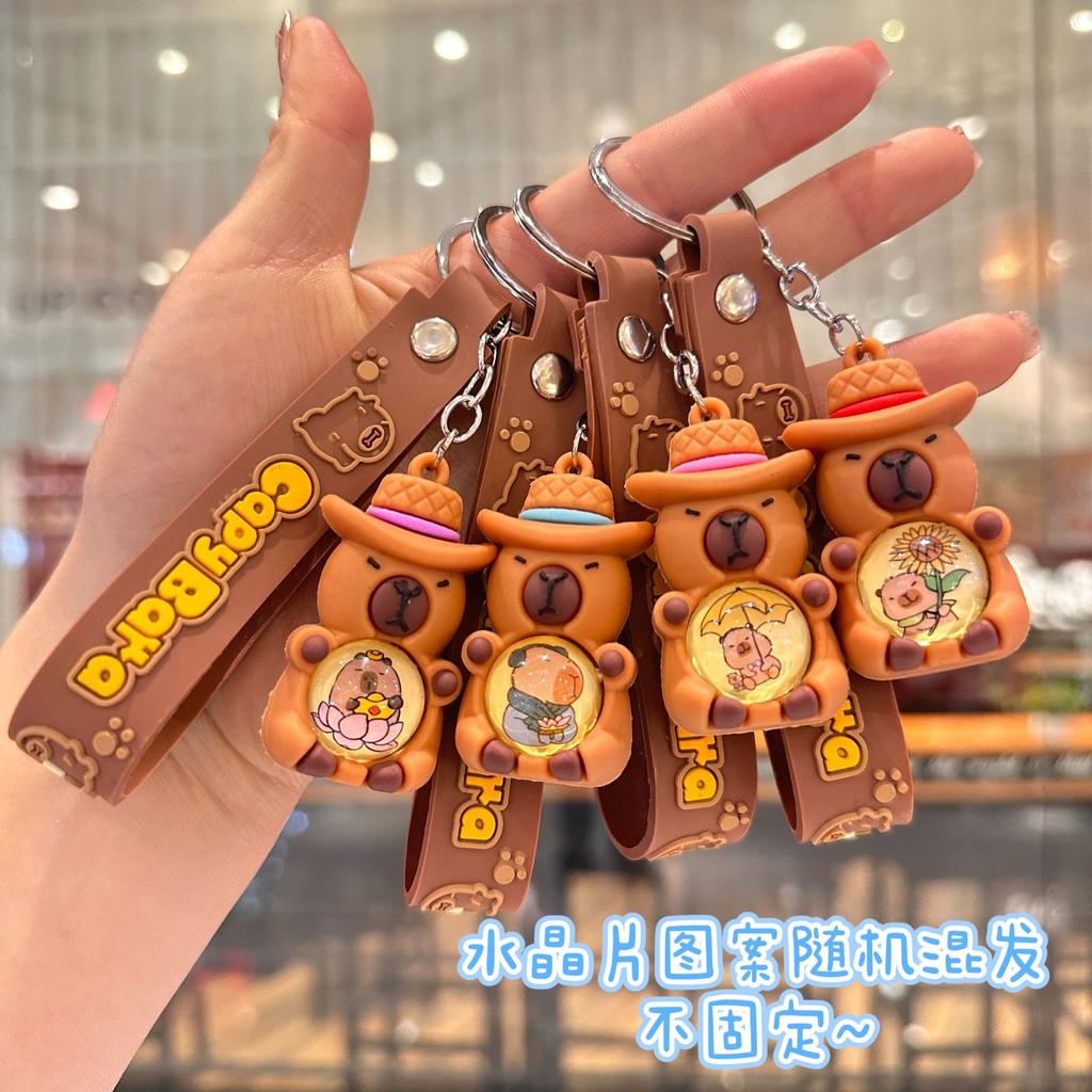 Cartoon Keychain Pendant, Wooden Stick Figure, Key Chain, Blind Box, Tide Play Pendant.