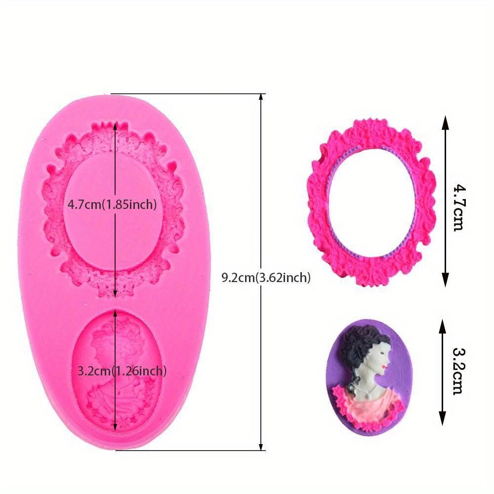 Силиконовая форма, 1 шт., 3D-рамка, форма для мыла, силиконовая форма, форма для дизайна зеркала красоты