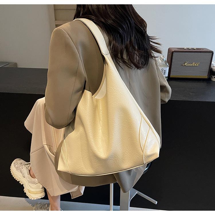 Ретро сумка-тоут для поездок на работу, женская, большой вместимости, 2025, новая осенне-зимняя, повседневная на плечо, премиальное ощущение, сумка для мамы и ребенка