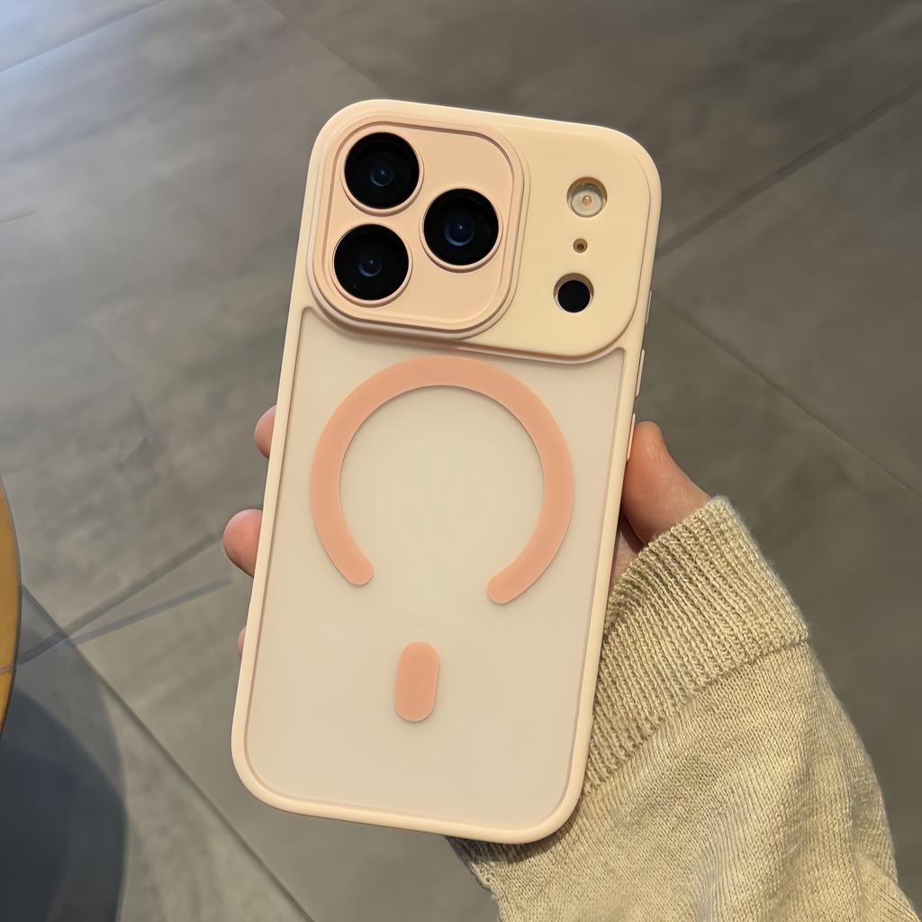 Роскошный противоударный чехол-броня для Magsafe для iPhone 17 Air 16 15 14Plus 13 12 11 Pro, магнитная беспроводная зарядка, прозрачная матовая крышка