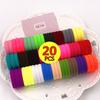 20 Pcs/Pack Baby Girls Plait Holder Hair Rings Rubber Bands Girls Accessories Rubber