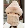 Women's Korean Style Twist Knit Thermal Balaclava