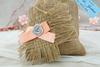 20 Wedding Burlap Favor Bags Rustic With Custom Paper Tag Small Jute Bags Party Favor Sack Drawstring Pouches 4"x6.5