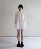 Rubati Ruffle Shirt Mini Dress_White