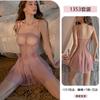 Erotic Underwear, Sexy and pure desire, strappy nightgown, steel ring gathering mesh see-through uniform, Seductive pajamas 1353