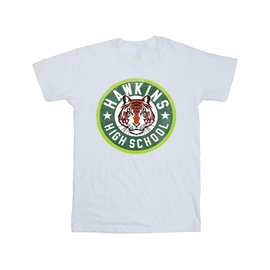 Netflix Mens Stranger Things Hawkins Tiger Circle T-Shirt