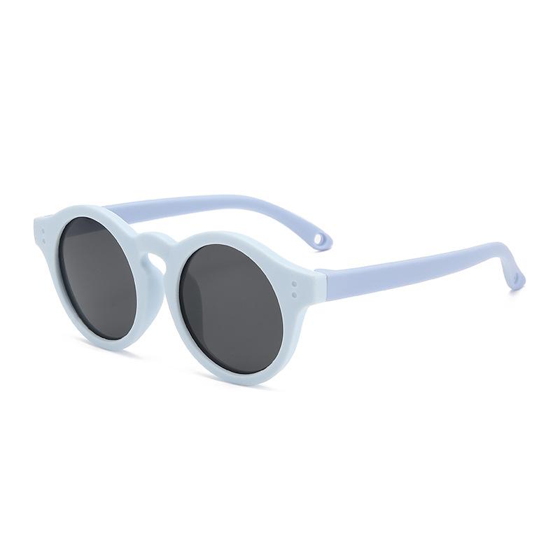 Latest Children's Silicone Sunglasses For Boy And Children's Round Frames Sunshade Children's Sunglasses 23062