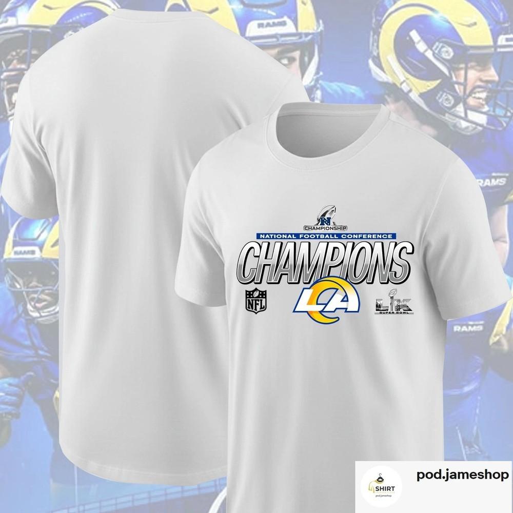 LA Ram 2025 NFC Champions Conference Champions White Shirt S-5XL Unisex T-Shirt