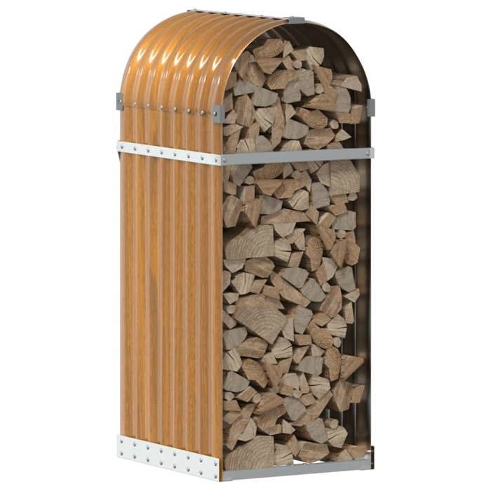 VidaXL Porte-bûches, Support à Bois de Chauffage avec Rangement, Étagère à Bois de Chauffage Extérieur, Aspect Bois 364577