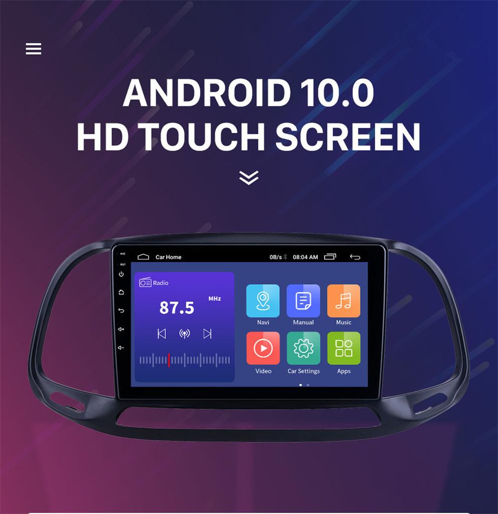 9" Android 10.0 1+16GB Радио Стерео GPS Навигация Для Fiat Doblo 2015-2019 2.5Дюймовый Экран