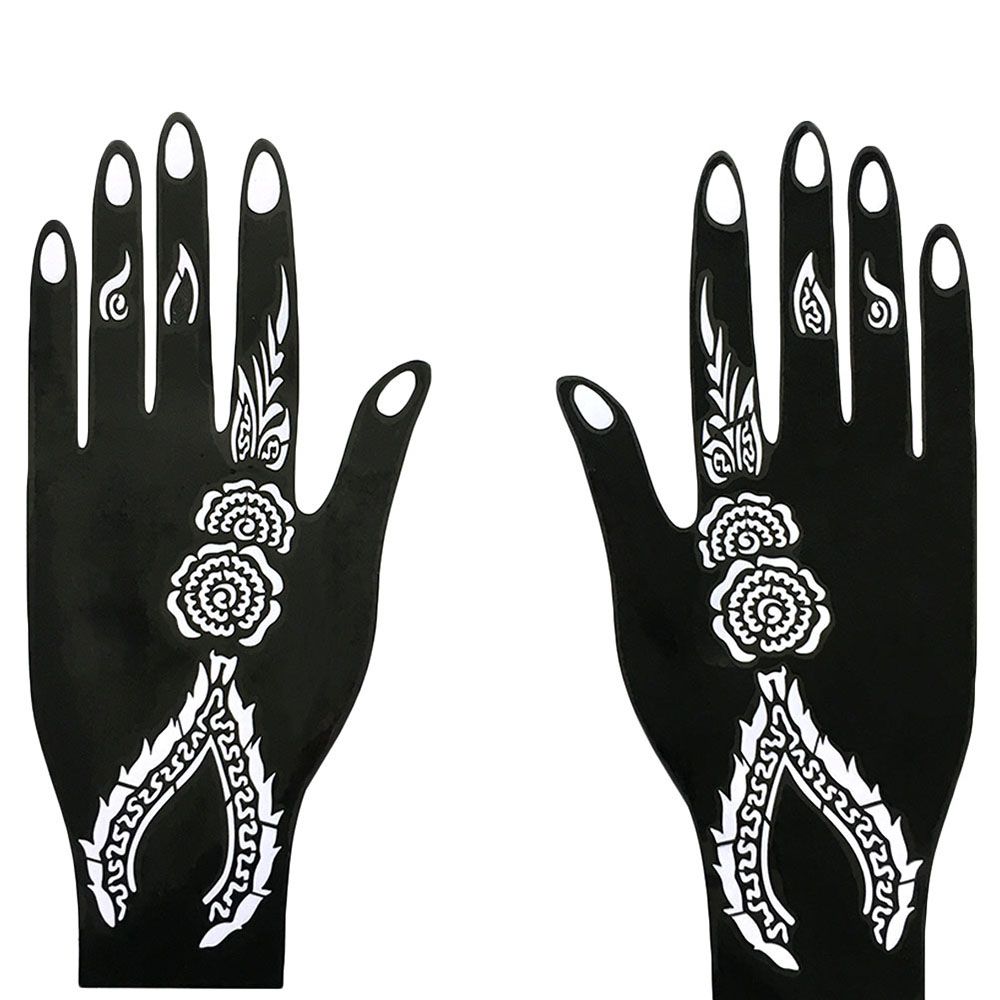 Temporary Tattoo India Flower Wedding Tool Body Art Sticker Template Henna Stencil Tattoo Stencil