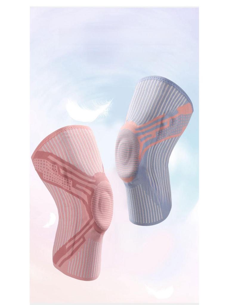 Мужские силиконовые наколенники - спортивная защита для бега, фитнеса, баскетбола, прыжков; Теплая компрессия с поддержкой надколенника.