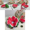 Cute Watermelon Plush Keychain With Pp Cotton Filling For Bag Decoration And Collectors