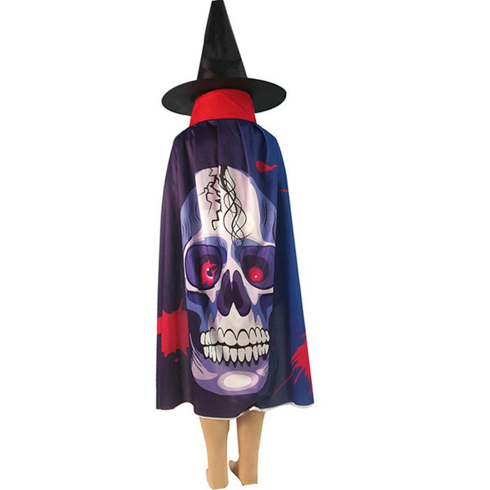 Party Pumpkin Costume Ghost Cosplay Wizard Terrifying Clothing Children's Cloak Halloween Cloak