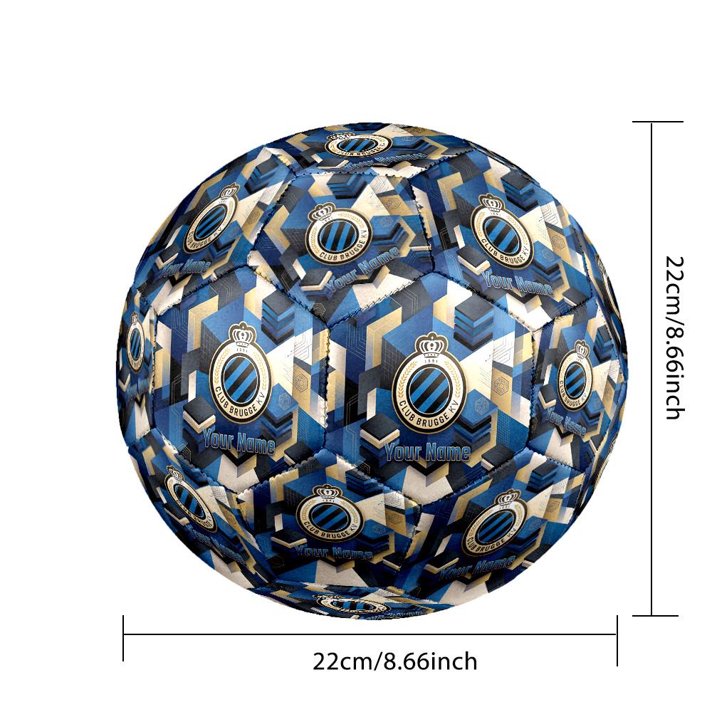 Size 5 Football Custom Name Text, Outdoor Training Soccer BallClub Brugge FC