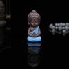 Ceramic Tea Pet Ornaments Buddha Enlightened Statue Mini Monk Figurines Fine Sand Little Monks Tea Pet Furnishing