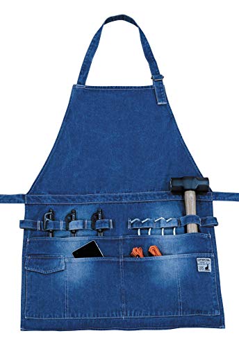 Капитан Олень (КАПИТАН ОЛЕНЬ) Уличный походный фартук для барбекю длинный джинсовый UG-3266