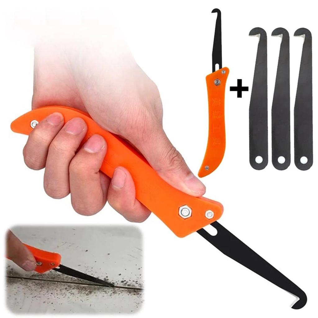 4 Pcs Grout Removal Knife Scraping Removal of Old Grout Edge Caulking Tools