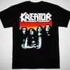 РАСПРОДАЖА Винтажная футболка с постером группы Kreator черная Унисекс Футболка Все размеры от S до 5XL Унисекс Футболка