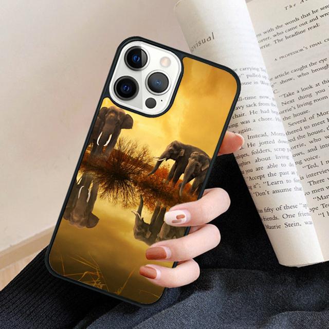 Очаровательный слоненок Чехол для телефона Задняя крышка для iPhone 16 15 SE2020 14 13 11 12 Pro Max mini XS XR X PlusS Fundas Coque