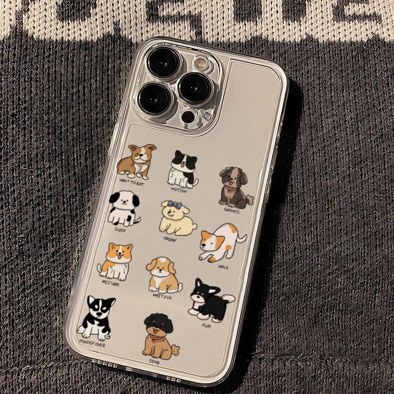 Adorable Puppy Expression Case for Apple 15/14/13/12/11/PRO/PROMAX/XSMAX/XR/X