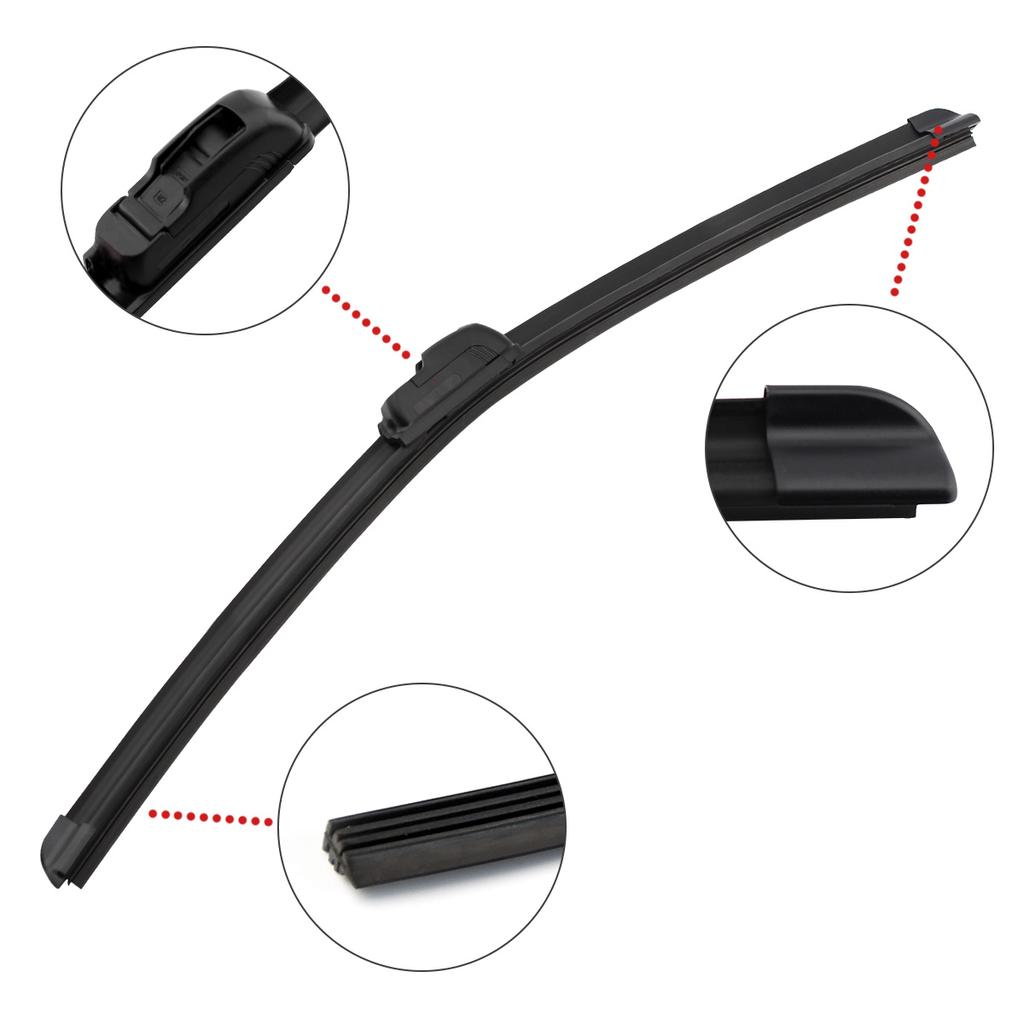 3PCS Wiper Blades For HONDA CRV CR-V 2001-2006 21" 20" 11" Fit Front Windshield Windscreen Window Brushes Cutter Accessories 2001 2003 2004 2005 2006