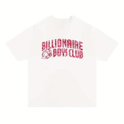 Мужская повседневная хлопковая футболка с графикой Billionaire Boy Club, круглым вырезом, коротким рукавом, стандартной посадки, всесезонная трикотажная футболка