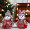Doll Hat Scarf Snowman Doll Window Display Cute Christmas Snowman Cloth Doll