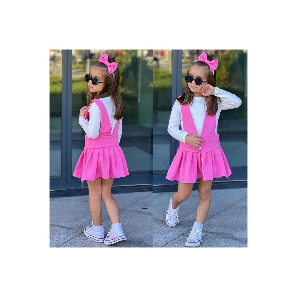 Блузка с длинным рукавом для девочек, комплект из 3 предметов, 9069