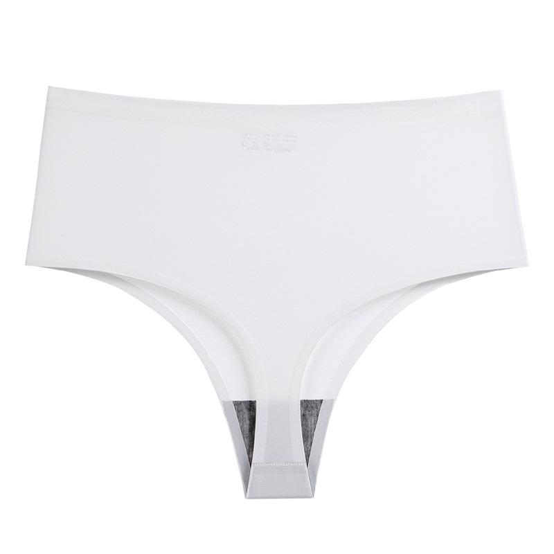 Thong Ice Silk Underwear Quick Drying Briefs Seamless Mid-rise Panties for Women