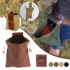 Multifunction Leather Foraging Bag,Outdoor Florist Tool Belt Leather Tool Bag