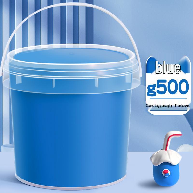 Белая Детская Глина 500 Штук в Ведерке: Без запаха, Мягкие, Для творчества и Школьные игрушки