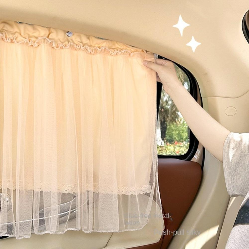 Lace Car Sunshade Curtain UV Protection Baby Car Sunshades Portable Car Window Cover  Rear Seat