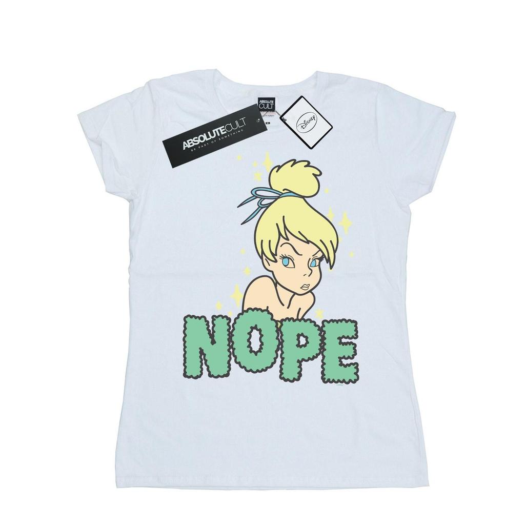 Disney Womens/Ladies Tinker Bell Nope Cotton T-Shirt