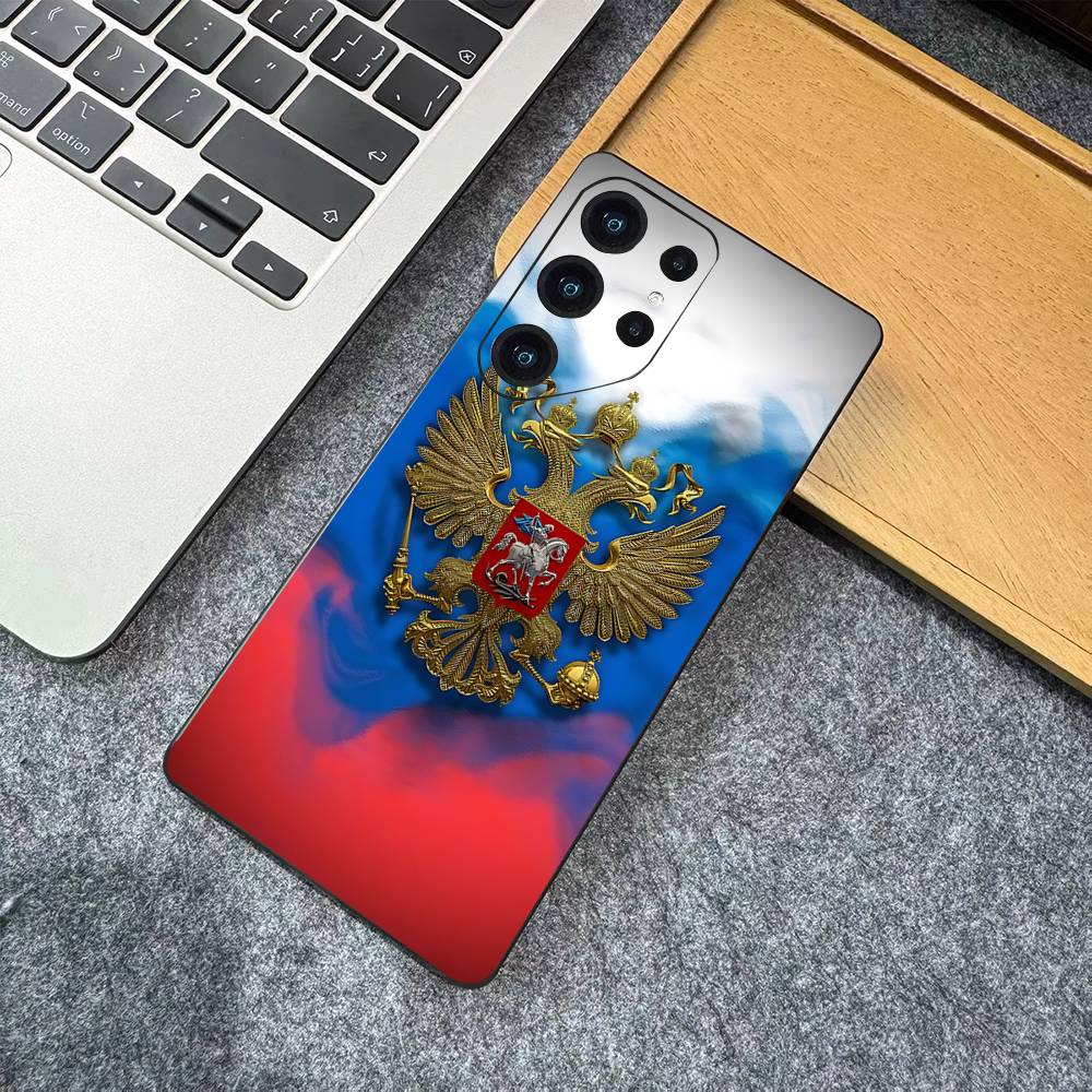 Russian Flag Phone Case For Samsung S 24 Fe 25 Ultra Plus 20 Lite 21 30 22 23 24 22 Ultra 5G Fundas