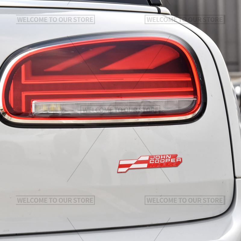 3D значок решетки John Cooper Works JCW, металлические наклейки на задний багажник для Mini Cooper S F66 F65 F67 U25 J01 J05 R61