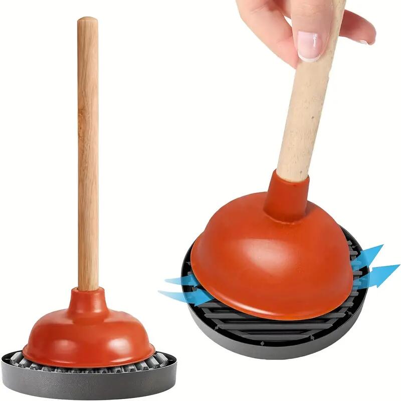 Anti-Splash Plunger Holder Tray Keeps Floor Dry Clean Easy To Clean Drying Mat for Toilet Plunger Flowerpot Bathroom Organizer